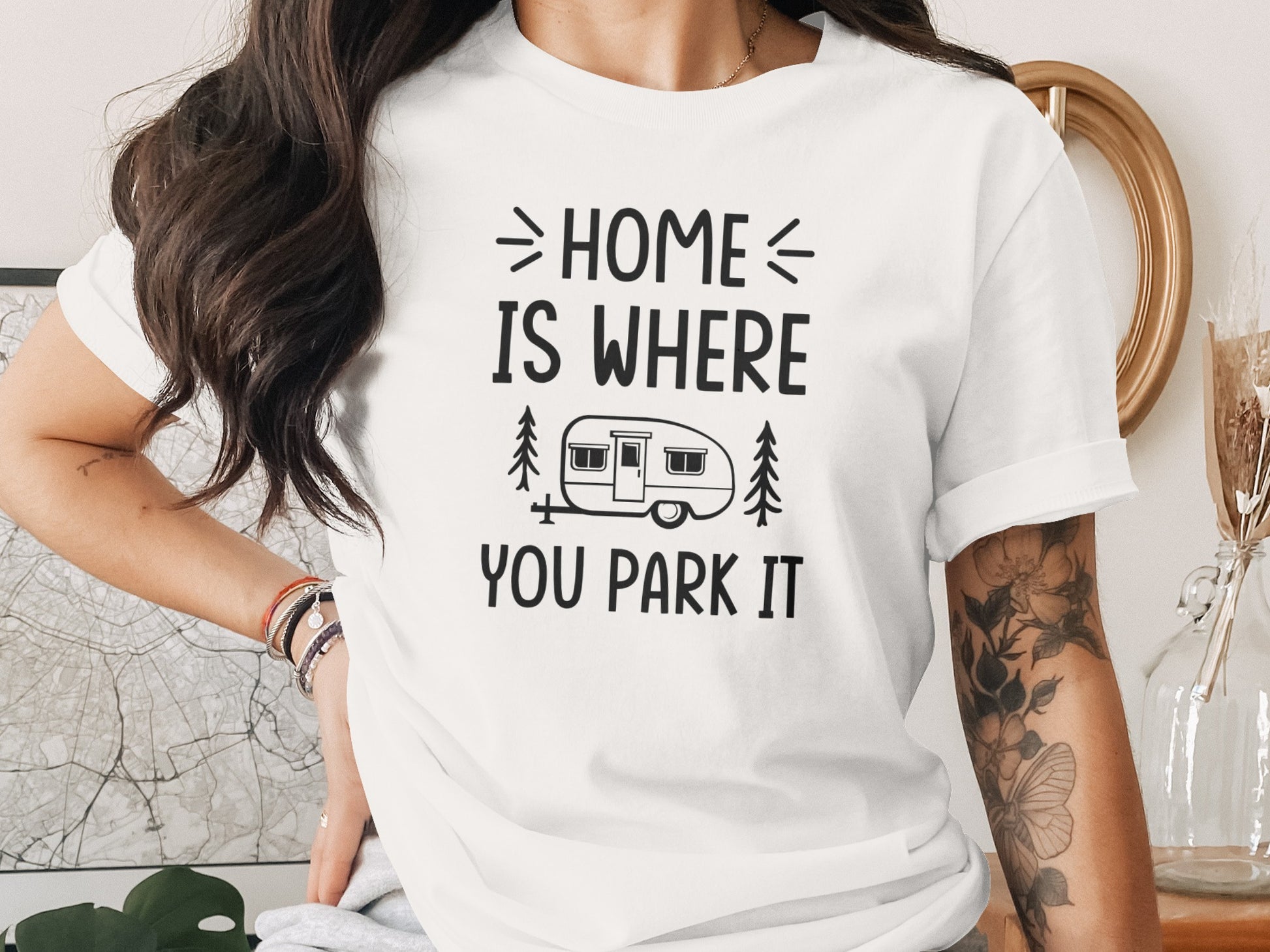 Home Is Where You Park It Camping Adventure T-Shirt T-Shirt - Outdoor & Adventure Collection - Mile Marker 16 Gear by Cloud 16 Clothing Co.
