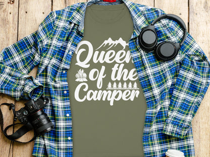 Queen of the Camper Graphic Camping Shirt Product