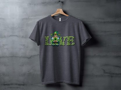 St. Patrick's Day Gnome Love Graphic T-Shirt