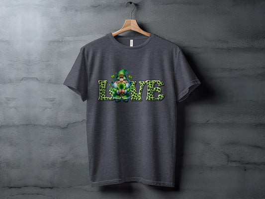 St. Patrick's Day Gnome Love Graphic T-Shirt