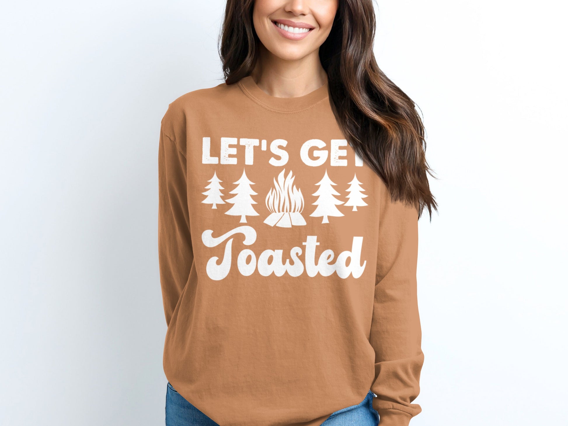 Let's Get Toasted Graphic Long Sleeve Shirt