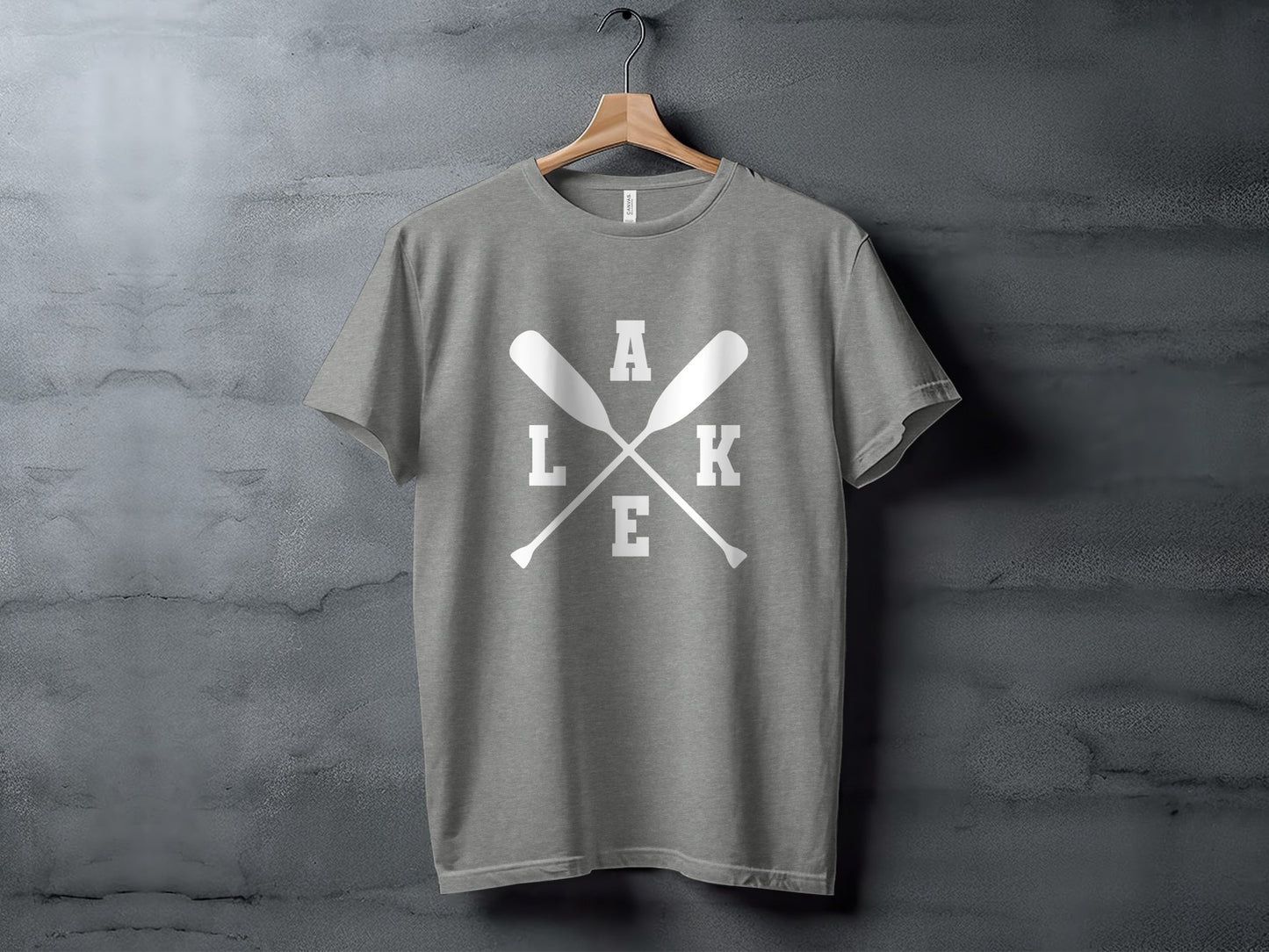 A Lake With Paddle Outdoors Adventure Summer Vacation T-Shirt T-Shirt - Outdoor & Adventure Collection - Mile Marker 16 Gear by Cloud 16 Clothing Co.