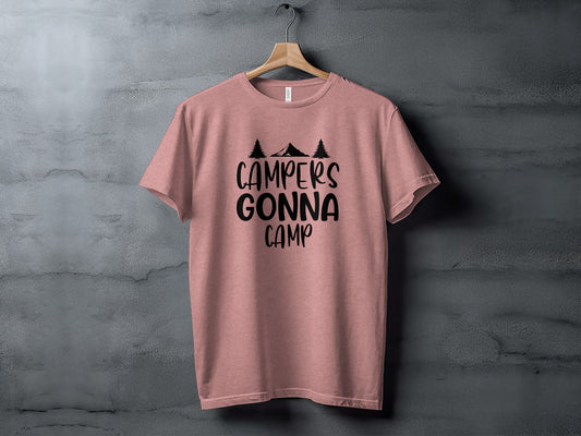 Campers Gonna Camp Nature Adventure Camping Trip T-Shirt T-Shirt - Outdoor & Adventure Collection - Mile Marker 16 Gear by Cloud 16 Clothing Co.