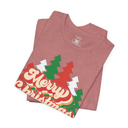 Retro Merry Christmas Tee - Vintage Holiday Unisex T-Shirt