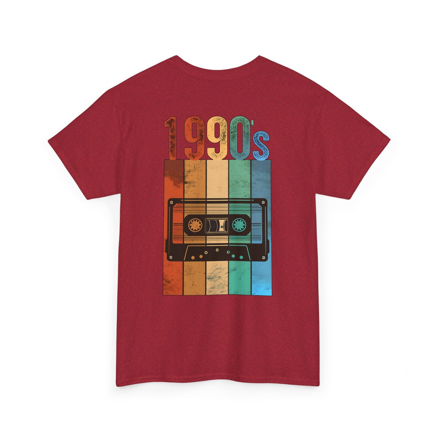 Retro 1990s Unisex Heavy Cotton T-Shirt - Vintage Nostalgia Tee