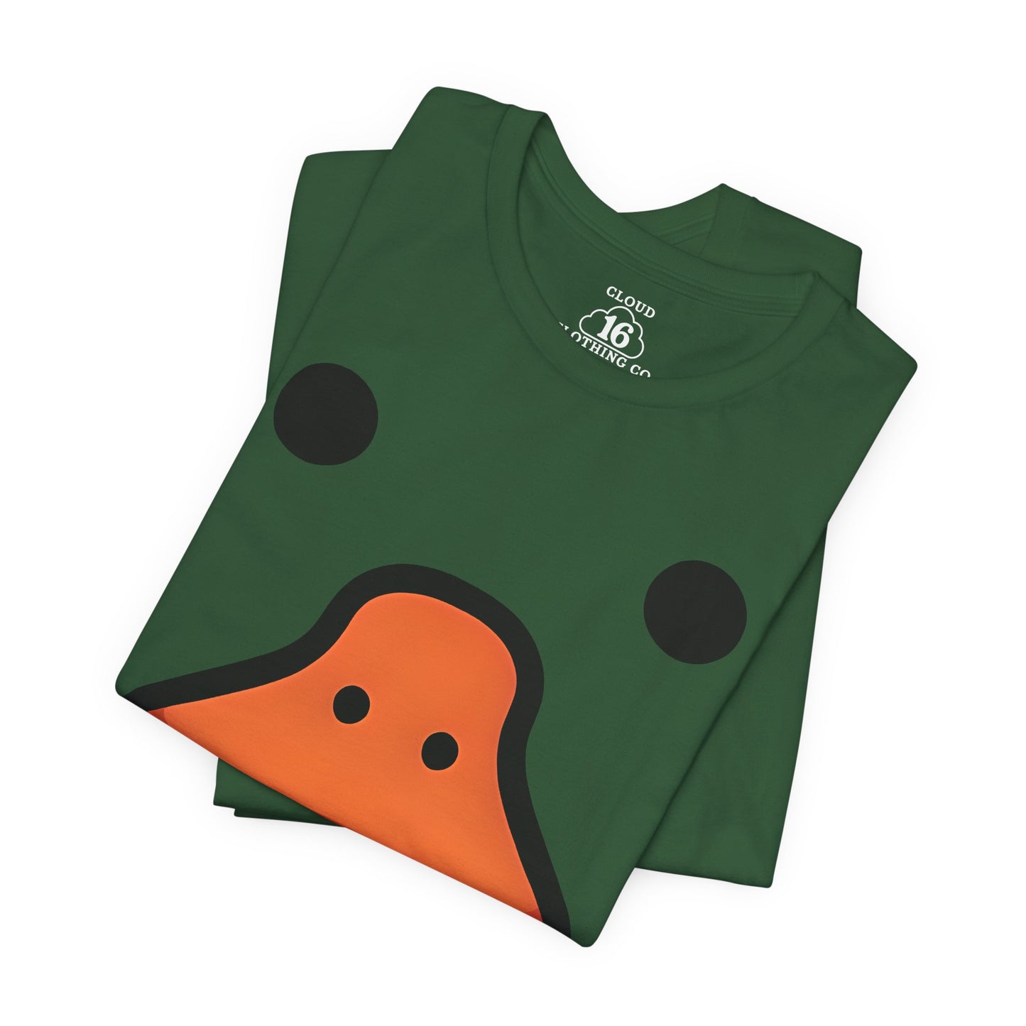 Quirky Duck Face T-Shirt - Funny Animal Graphic Tee for Duck Lovers