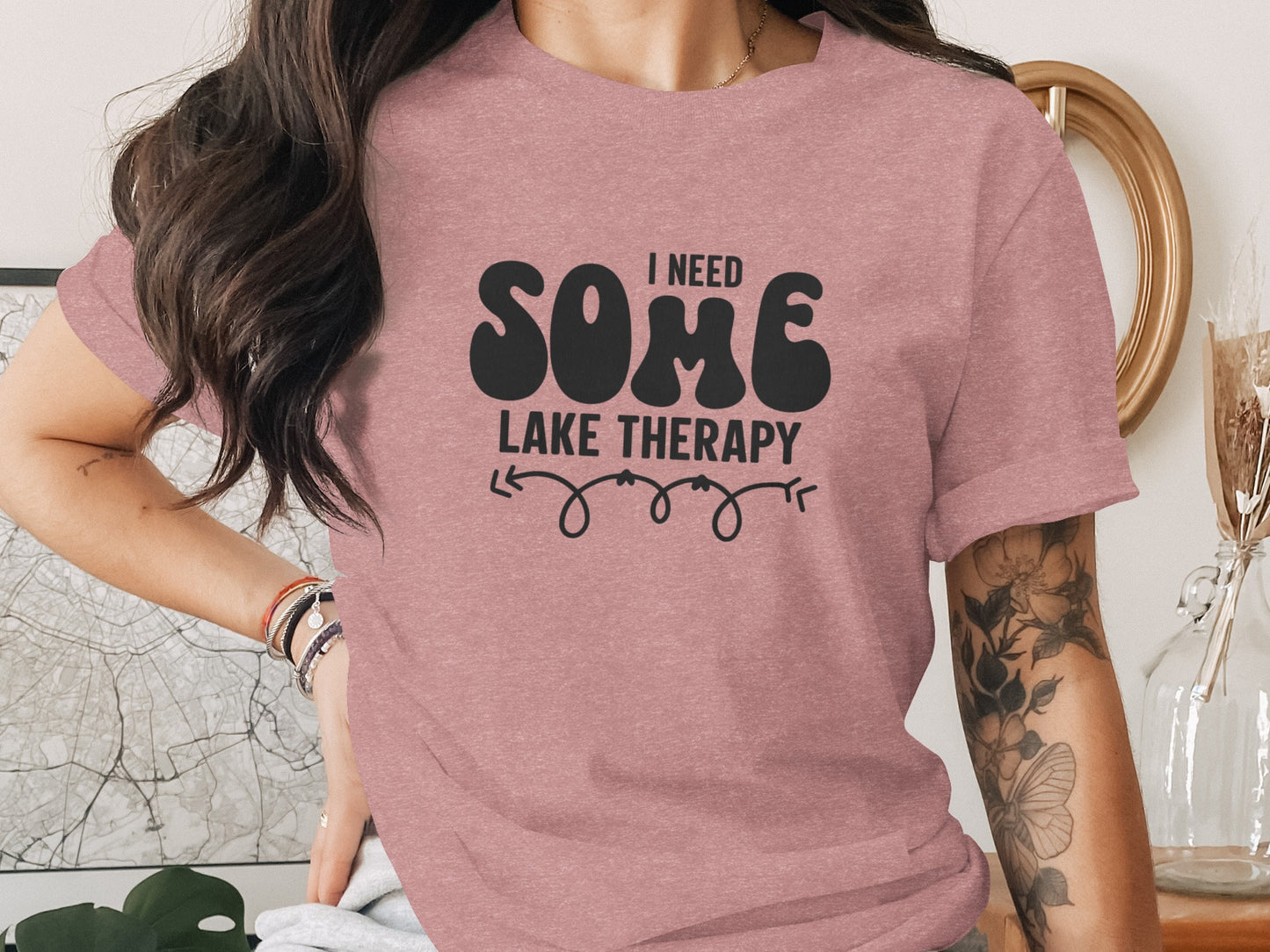 I Need Some Lake Therapy Funny Summer Vacation T-Shirt T-Shirt - Outdoor & Adventure Collection - Mile Marker 16 Gear by Cloud 16 Clothing Co.