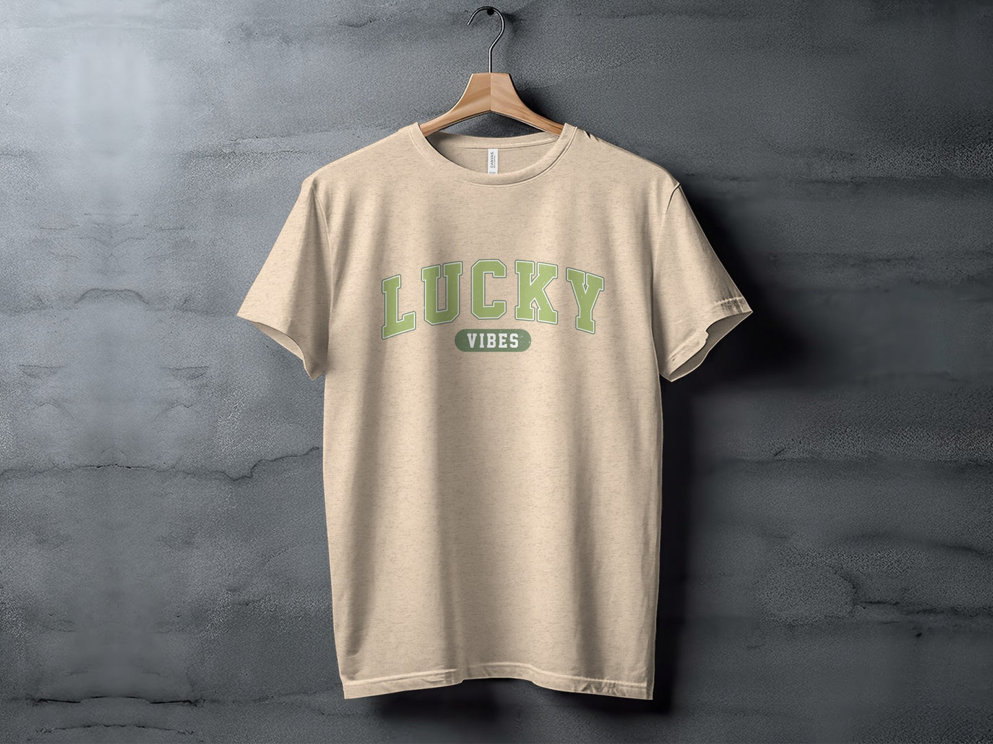 Lucky Vibes Stylish Graphic Tee Shirt for Casual Wear