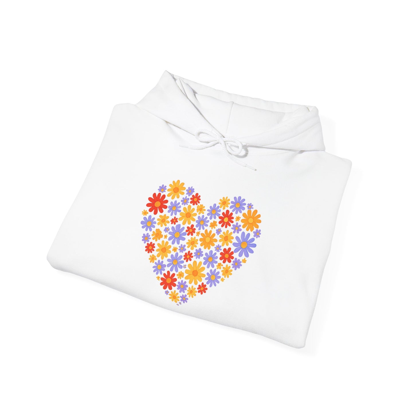 Floral Heart Hoodie - Female Cozy Hoodie | Perfect Gift for Any Occasion