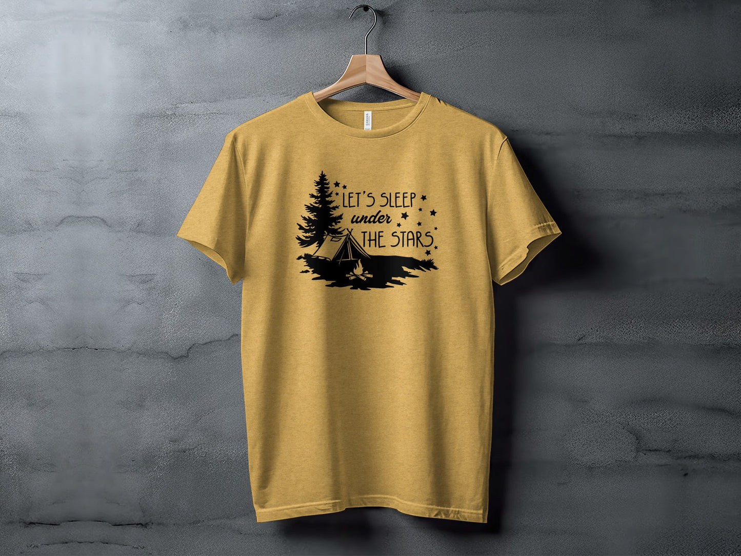 Let's Sleep Under The Stars Adventure Camping T-Shirt T-Shirt - Outdoor & Adventure Collection - Mile Marker 16 Gear by Cloud 16 Clothing Co.