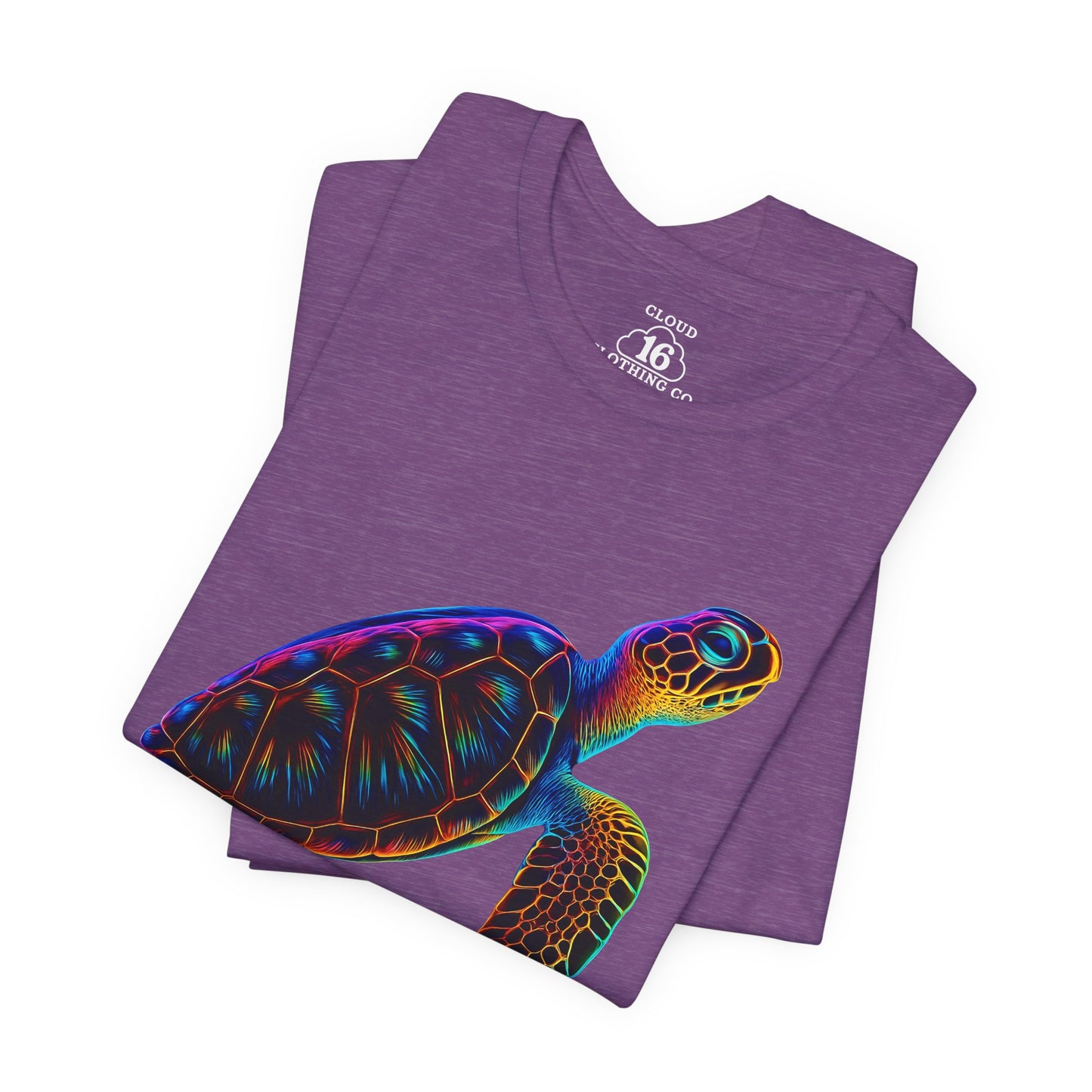 Colorful Turtle T-Shirt - Unisex Ocean Graphic Tee | Eco-Friendly Summer Apparel