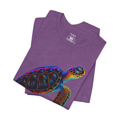 Colorful Turtle T-Shirt - Unisex Ocean Graphic Tee | Eco-Friendly Summer Apparel