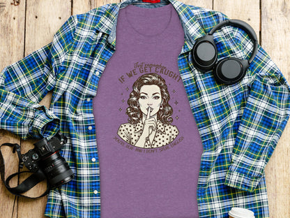 Retro Style Secret Message Graphic Tee Shirt