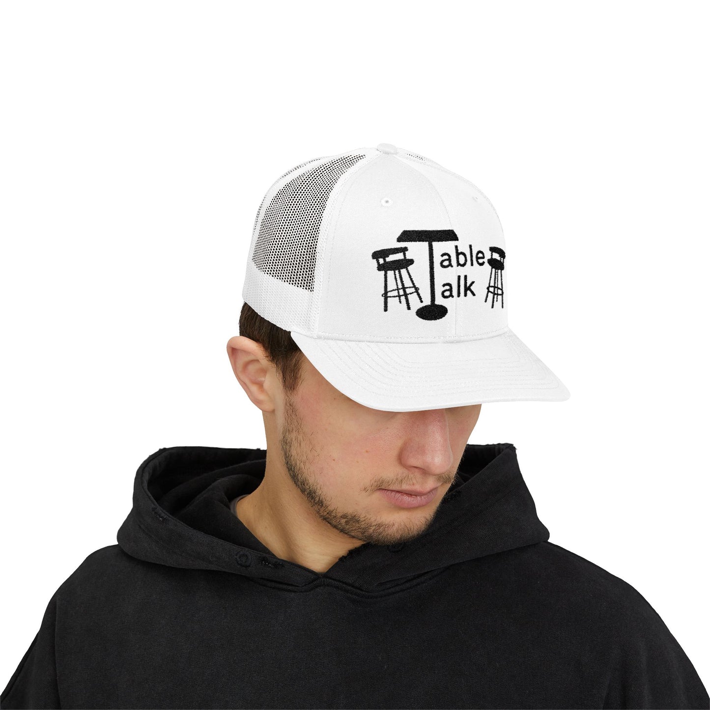 Table Talk Logo Embroidered Snapback Trucker Cap