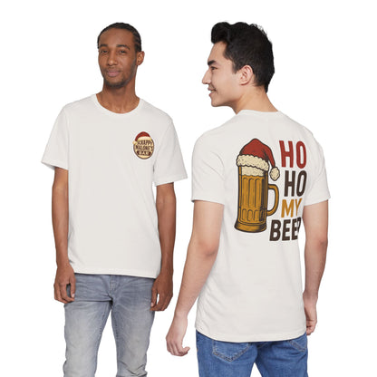 Scrappy Malone's Bar Christmas Tee — "Ho Ho My Beer" Beer Lover T-Shirt