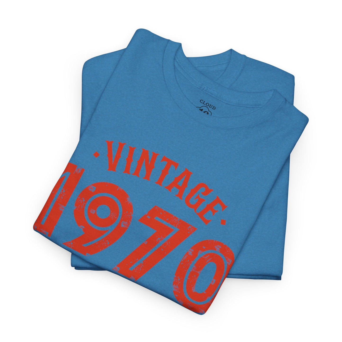 Vintage 1970 T-Shirt - Premium Unisex Heavy Cotton Retro Tee