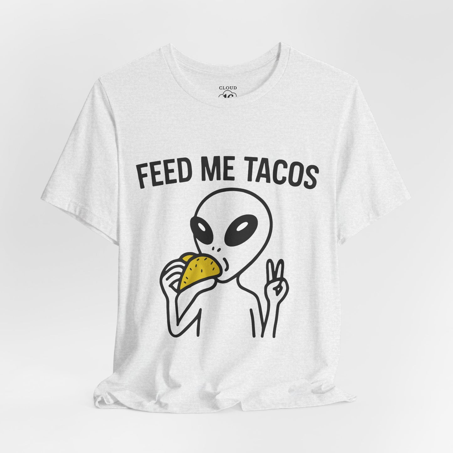 Alien Taco Lover T-Shirt - Funny UFO Foodie Tee for Taco Tuesday