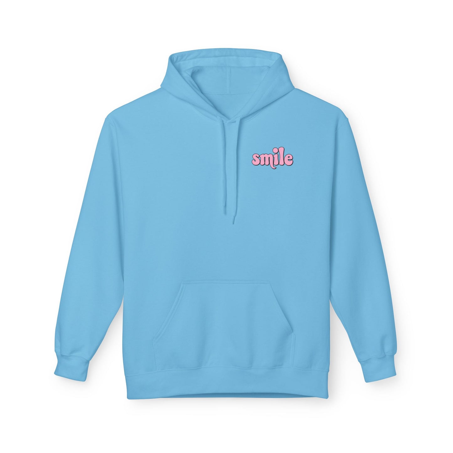 Smiley Flower Hoodie - Womens Fleece Hoodie