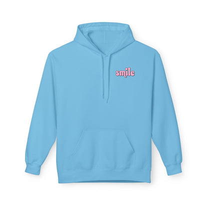 Smiley Flower Hoodie - Womens Fleece Hoodie