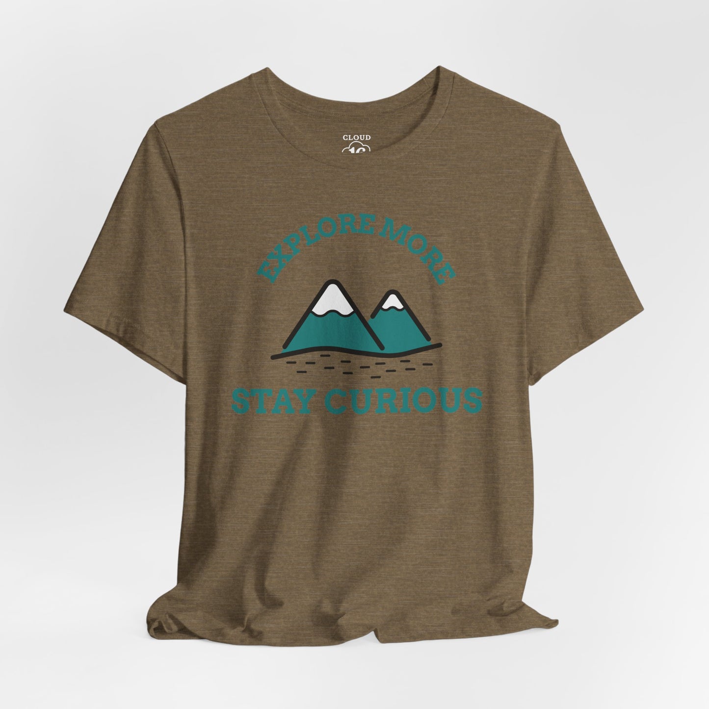 Explore More Stay Curious Adventure T-Shirt - Unisex Outdoor Hiking Tee