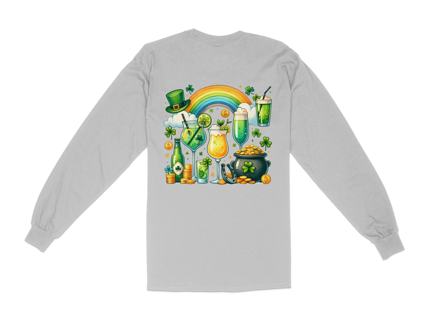 Scrappy Malone's Bar, Shamrock Pub Sign, Irish Bar, St Patricks Day Decor, Green Circle, Irish Pub Signage T-Shirt - Scrappy Malone's Bar 100-Proof Humor - Cloud 16 Clothing Co.