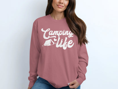 Camping Life Long Sleeve Shirt Camping Product