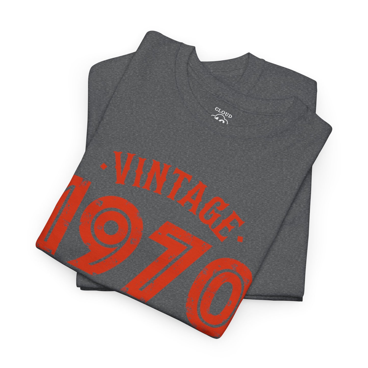 Vintage 1970 T-Shirt - Premium Unisex Heavy Cotton Retro Tee