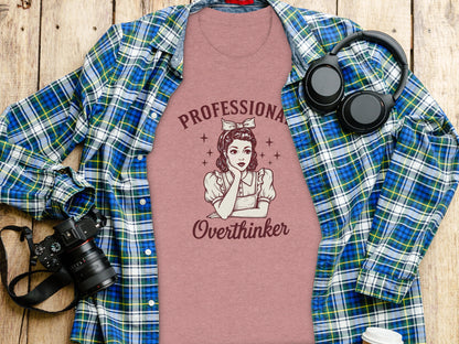 Professional Overthinker Graphic T-Shirt Design