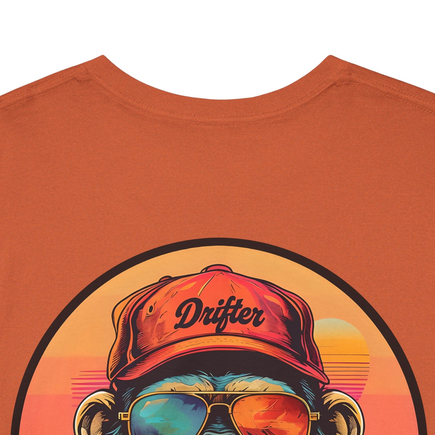 Retro Monkey Graphic T-Shirt - Unisex Heavy Cotton Tee