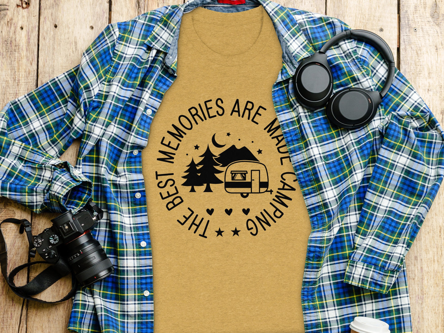 The Best Memories are Made Camping T-Shirt T-Shirt - Outdoor & Adventure Collection - Mile Marker 16 Gear by Cloud 16 Clothing Co.