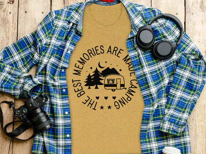 The Best Memories are Made Camping T-Shirt T-Shirt - Outdoor & Adventure Collection - Mile Marker 16 Gear by Cloud 16 Clothing Co.