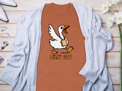 Duck Off Graphic Tee Funny Duck Shirt Casual Wear