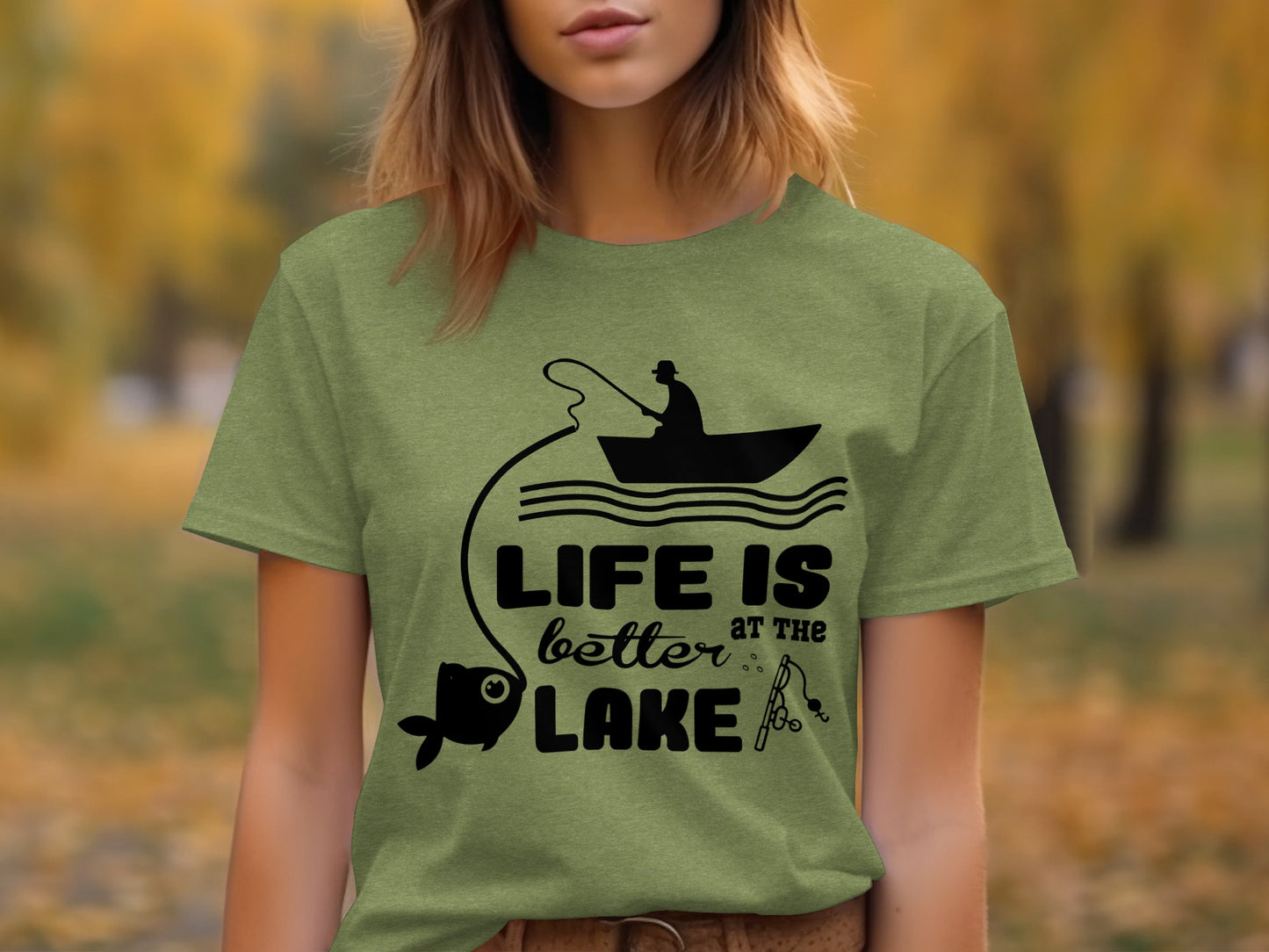 Life Is Better At The Lake Fishing Adventure Graphic T-Shirt T-Shirt - Outdoor & Adventure Collection - Mile Marker 16 Gear by Cloud 16 Clothing Co.