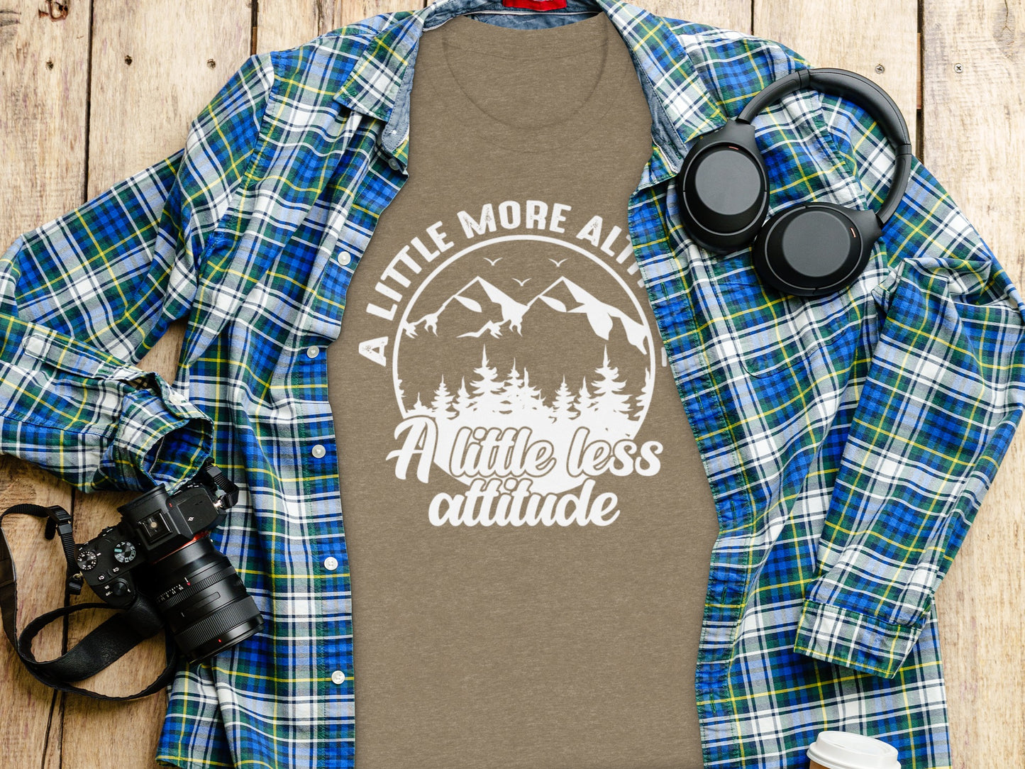 A Little More Altitude A Little Less Attitude T-Shirt T-Shirt - Outdoor & Adventure Collection - Mile Marker 16 Gear by Cloud 16 Clothing Co.