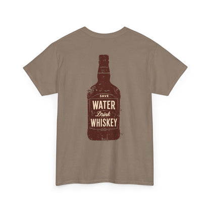 Save Water Drink Whiskey T-Shirt - Funny Unisex Tee by Scrappy Malone's Bar