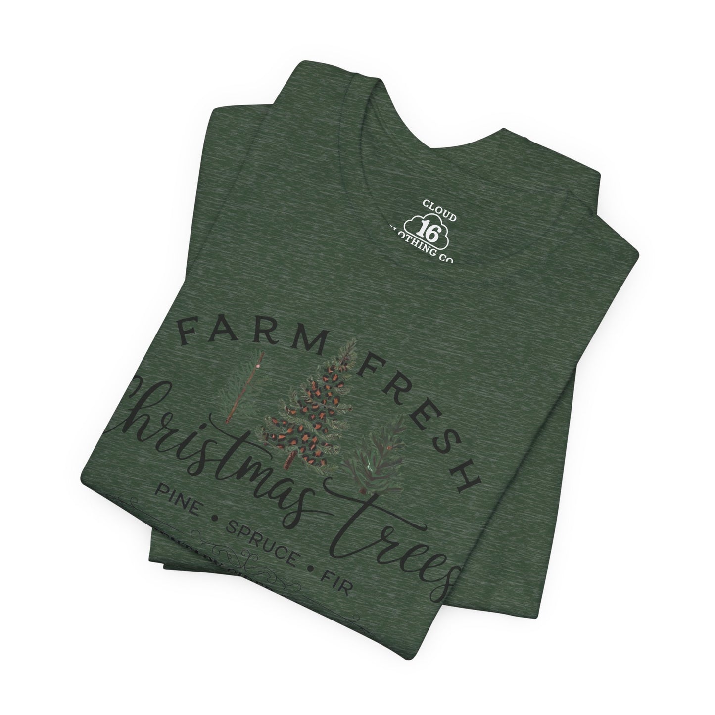 Farm Fresh Christmas Trees Unisex T-Shirt | Festive Holiday Tee