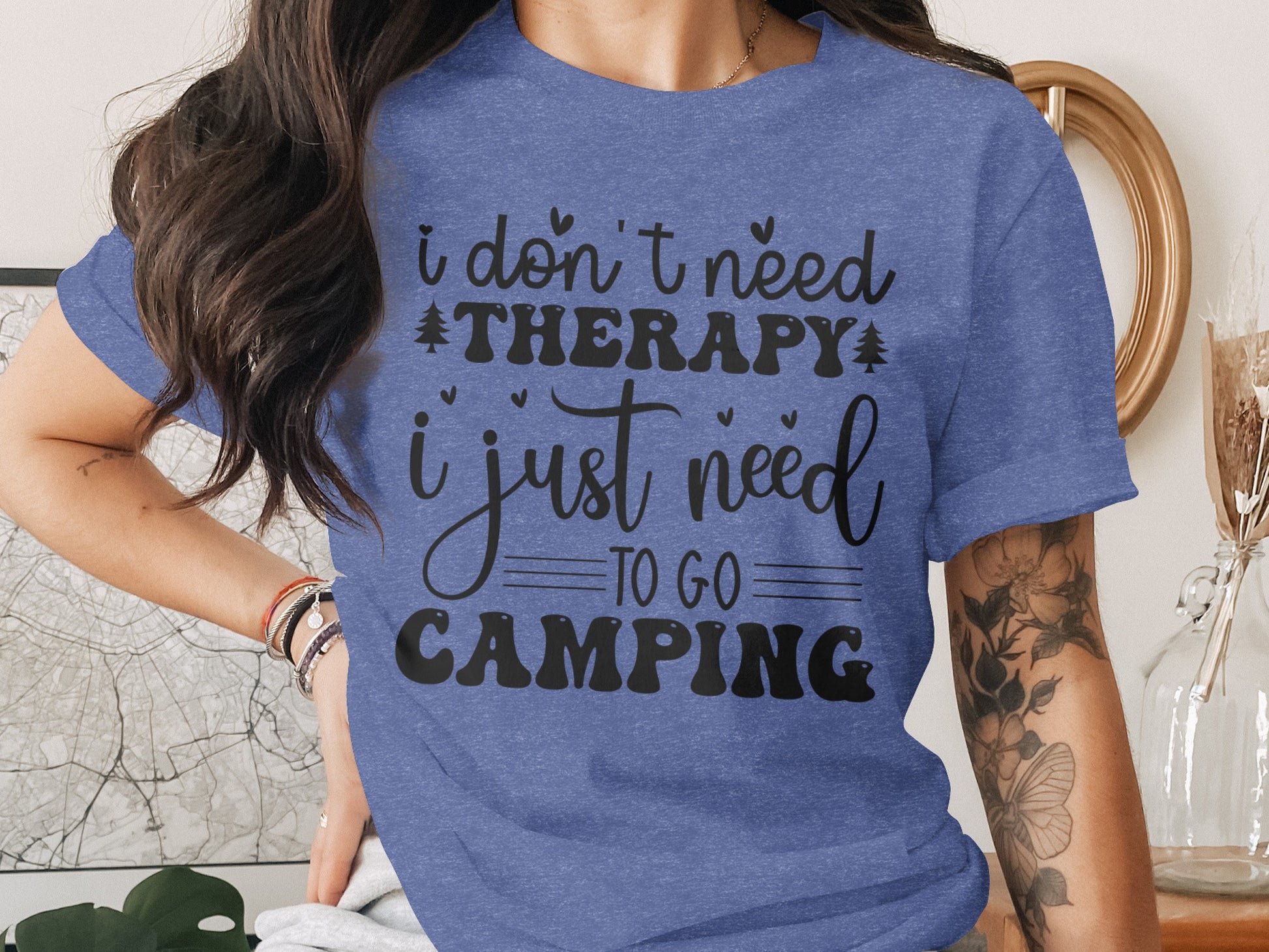 I Don't Need Therapy Just Camping Adventure T-Shirt T-Shirt - Outdoor & Adventure Collection - Mile Marker 16 Gear by Cloud 16 Clothing Co.
