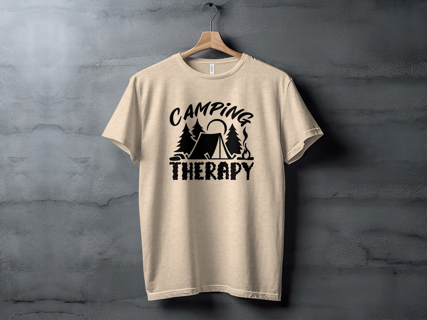 Camping Therapy Nature Adventure Outdoor Camping T-Shirt T-Shirt - Outdoor & Adventure Collection - Mile Marker 16 Gear by Cloud 16 Clothing Co.