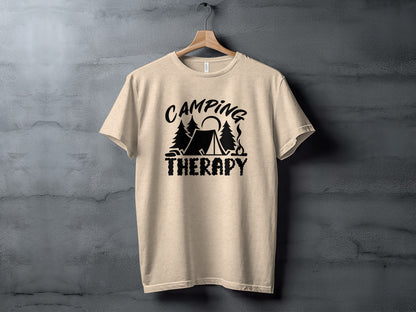 Camping Therapy Nature Adventure Outdoor Camping T-Shirt T-Shirt - Outdoor & Adventure Collection - Mile Marker 16 Gear by Cloud 16 Clothing Co.