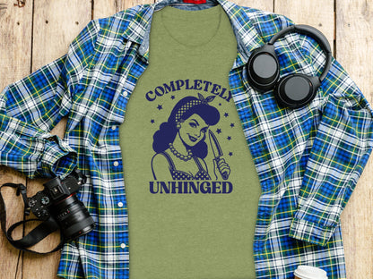 Completely Unhinged Graphic Tee for Casual Wear