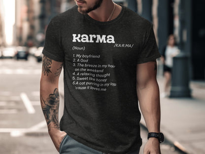 Karma Definition Graphic Short Sleeve Tee Shirt