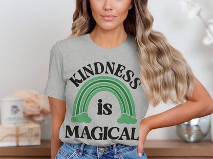 Kindness Is Magical Rainbow Design T-Shirt Product