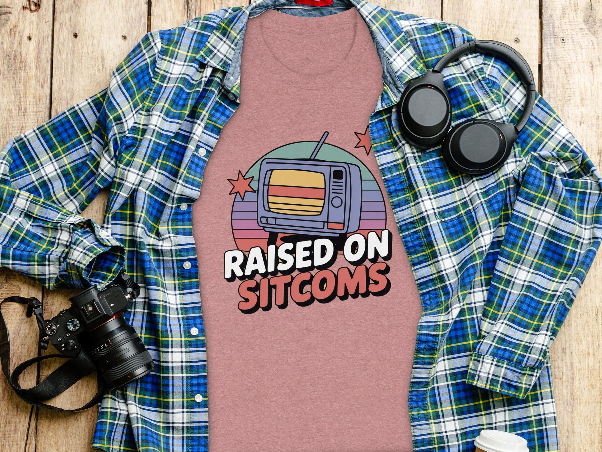 Raised on Sitcoms Graphic Tee Product
