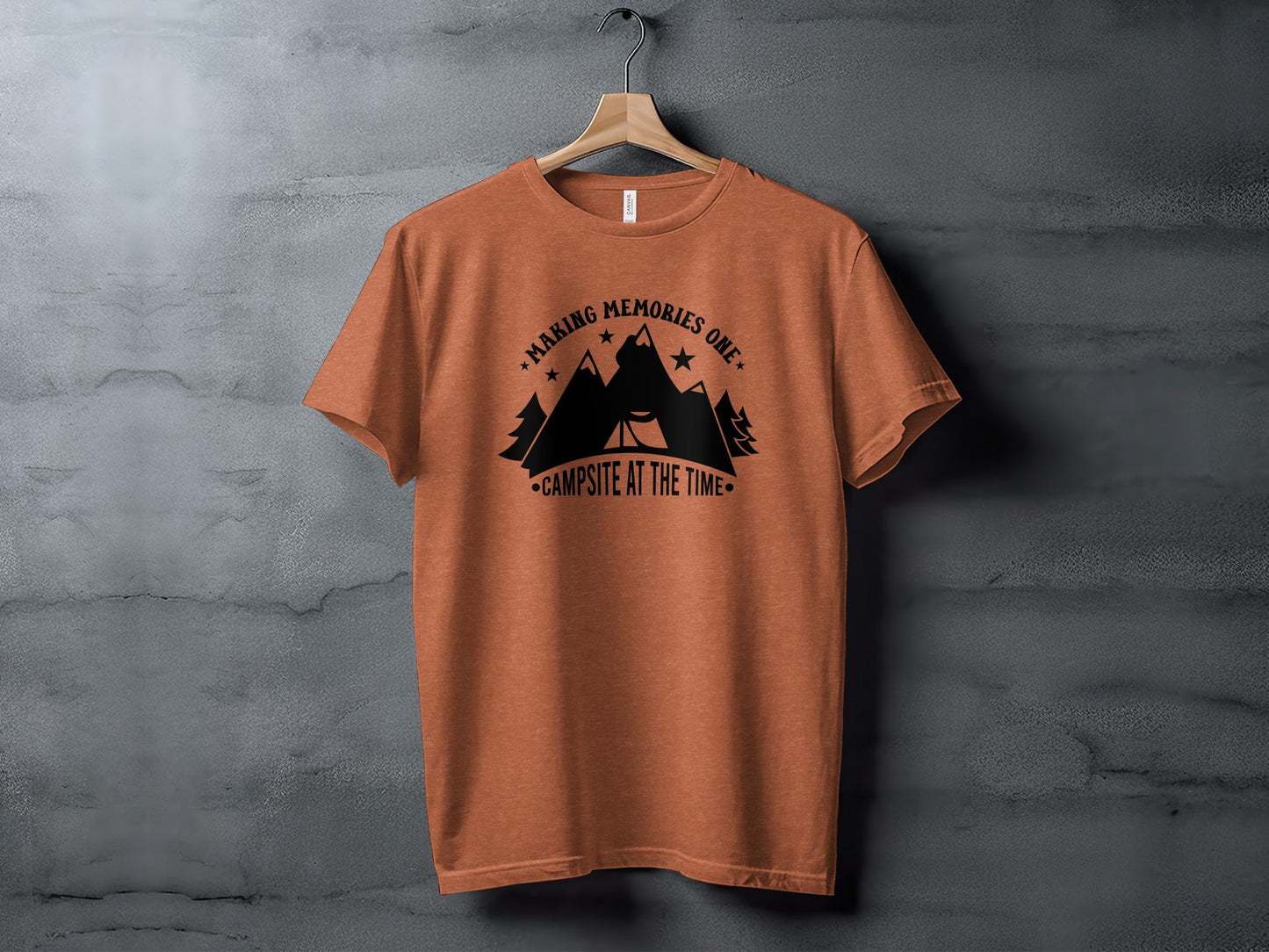 Making Memories One Campsite at the Time Graphic T-Shirt T-Shirt - Outdoor & Adventure Collection - Mile Marker 16 Gear by Cloud 16 Clothing Co.