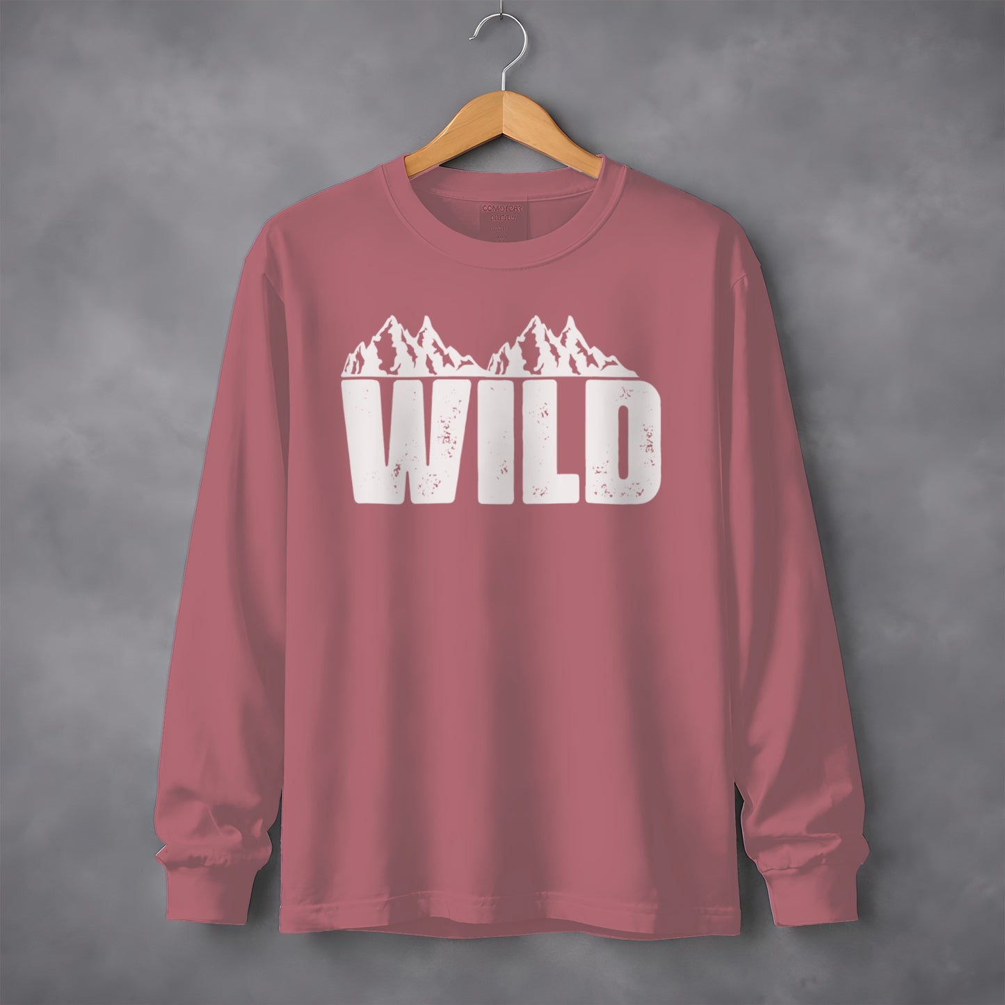 Wild Mountain Print Long Sleeve Shirt product
