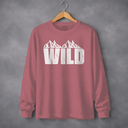 Wild Mountain Print Long Sleeve Shirt product