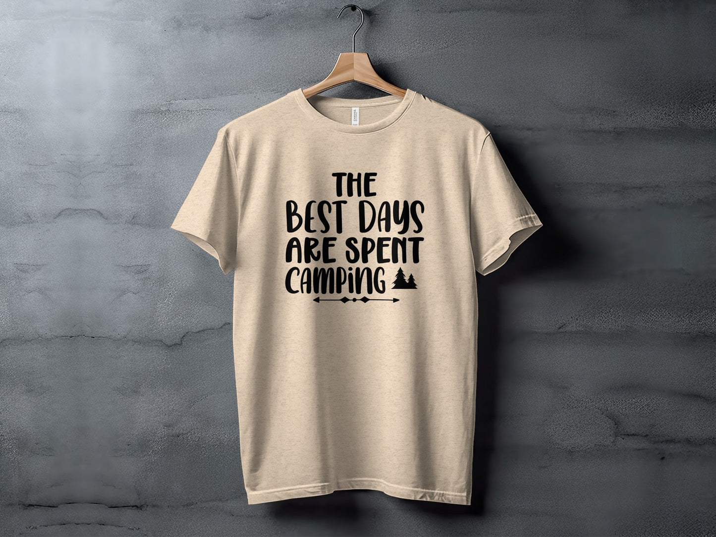 The Best Days Are Spent Camping Camping Design T-Shirt T-Shirt - Outdoor & Adventure Collection - Mile Marker 16 Gear by Cloud 16 Clothing Co.