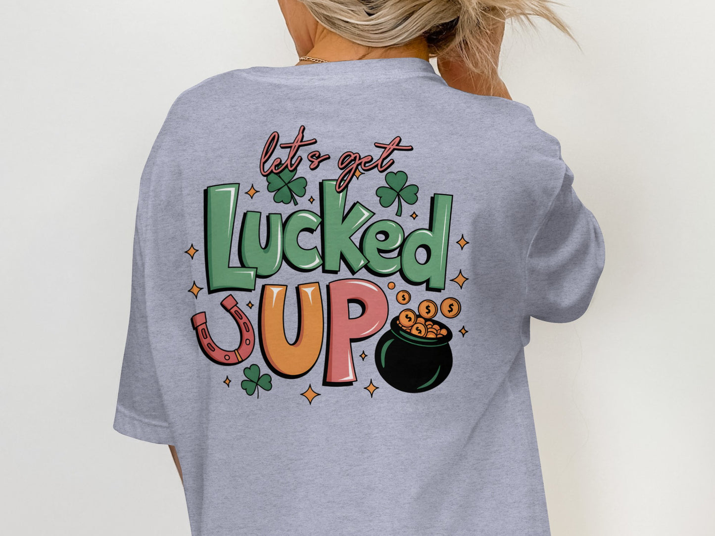 Scrappy Malone's Bar Art, Irish Bar Sign, Shamrock Clover Design, Irish Pub Decor T-Shirt - Scrappy Malone's Bar 100-Proof Humor - Cloud 16 Clothing Co.