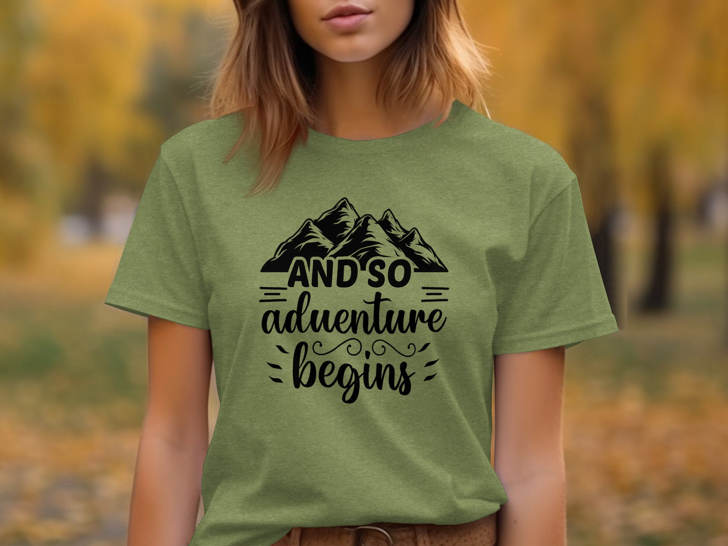 And So Adventure Begins Mountain Theme Graphic T-Shirt T-Shirt - Outdoor & Adventure Collection - Mile Marker 16 Gear by Cloud 16 Clothing Co.