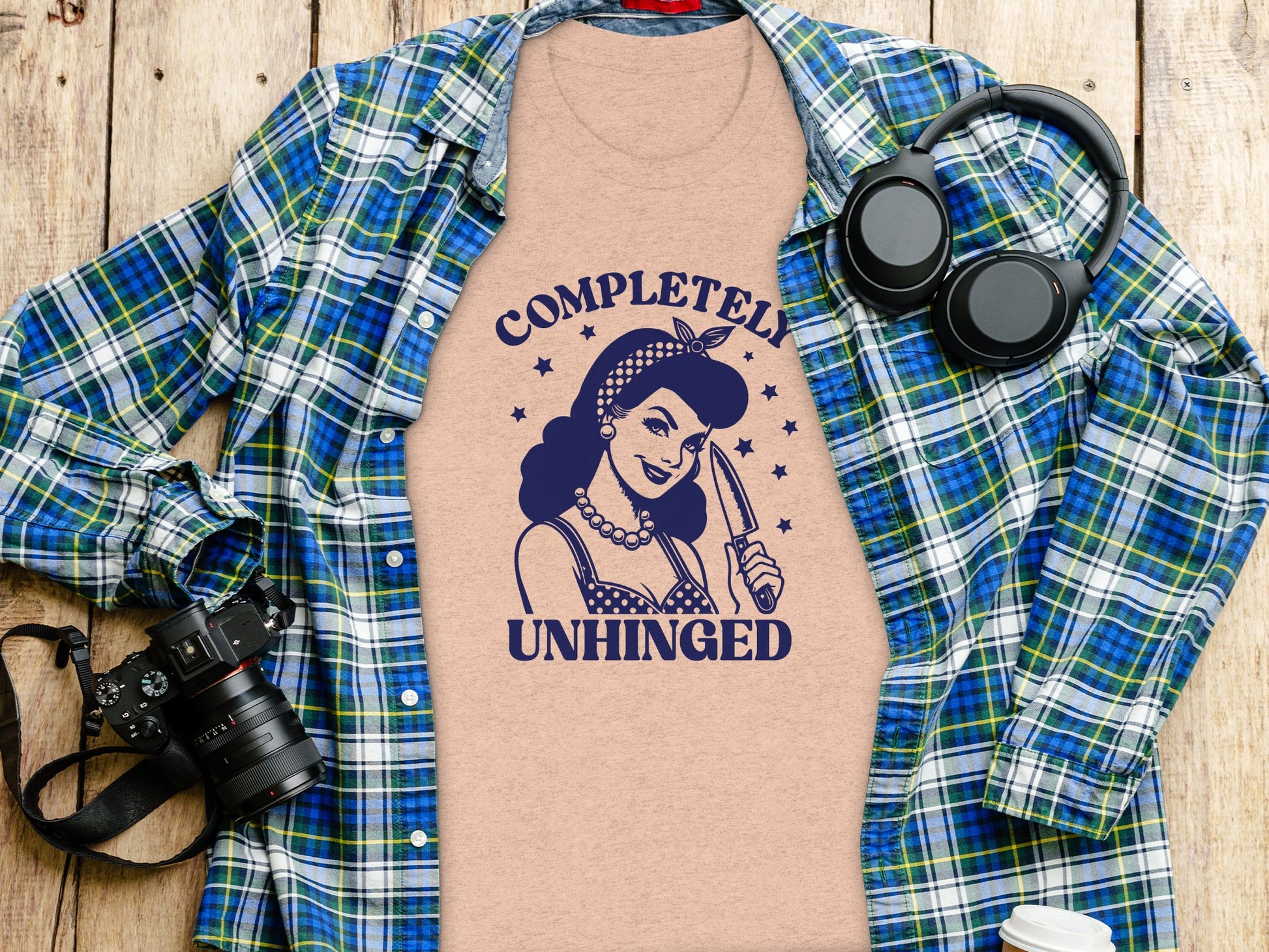 Completely Unhinged Graphic T-Shirt Perfect for Fun Fans